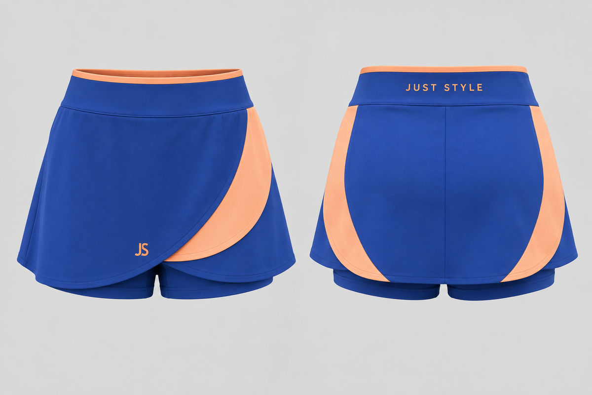 Just Style Official Women’s Cobalt Apricot Tulip-Hem Skort