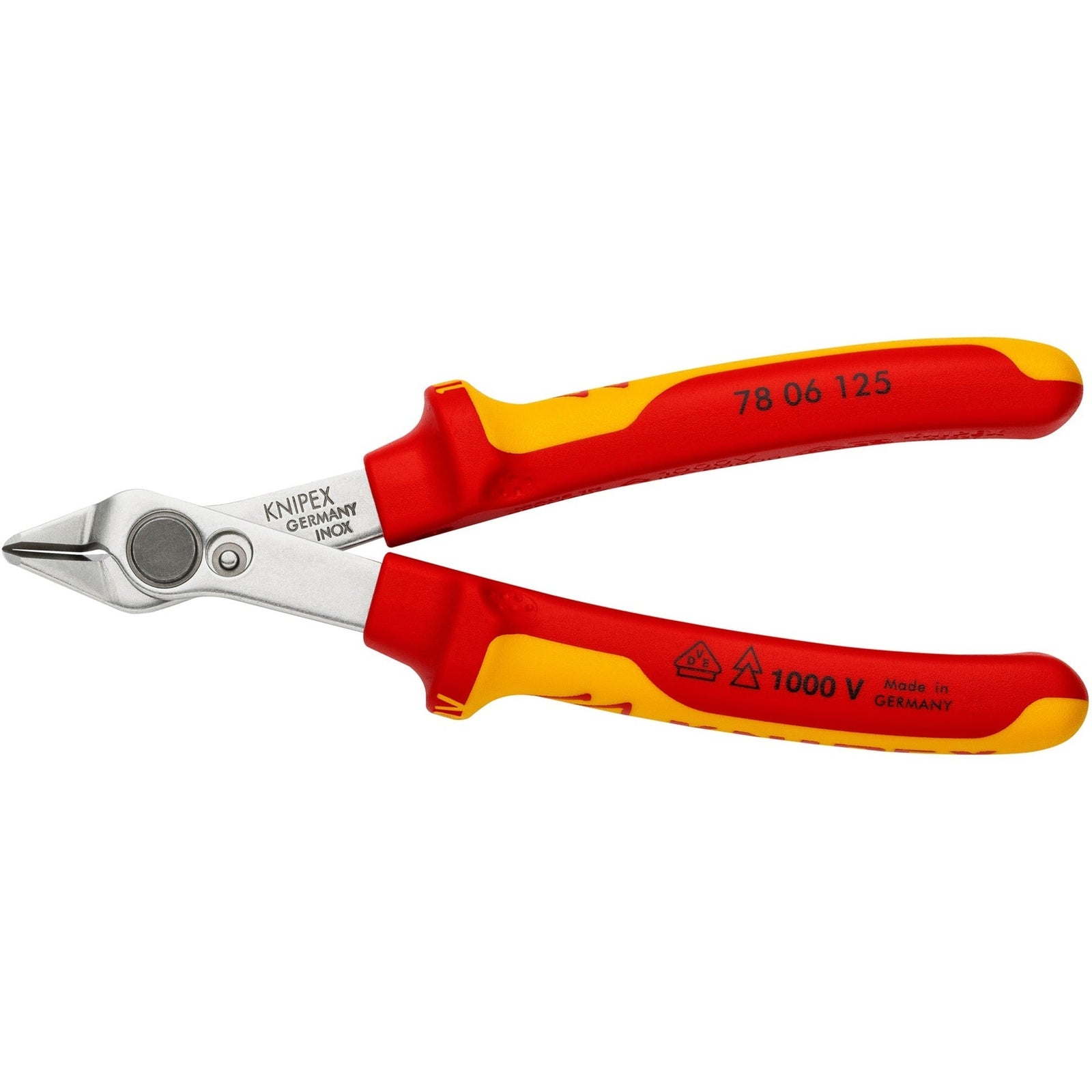 Knipex electronic super Knips® VDE 78 06 125 electronics pliers (red yellow)