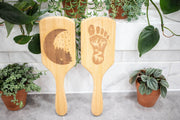 Laser Engraved Wood Hairbrush