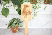 Laser Engraved Wood Hairbrush