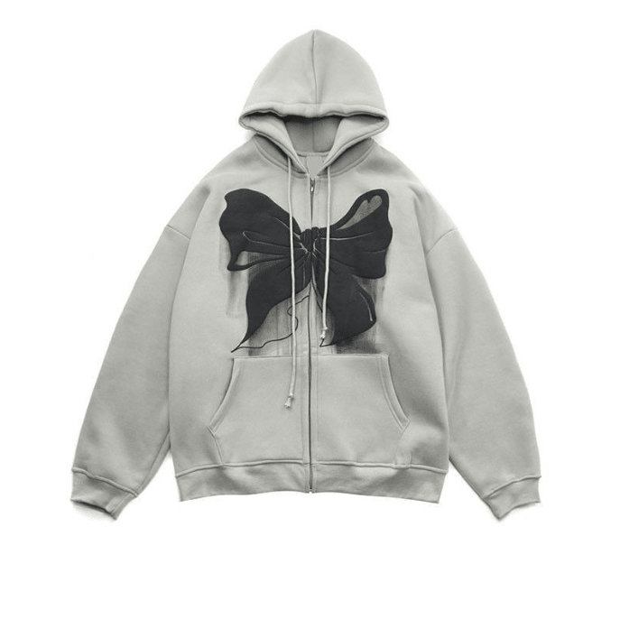 Loose Zipper Hoodie Jacket - Street Fashion Brand