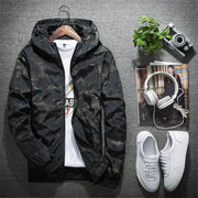 Men's Fashion Casual Camouflage Jacket with Hoodie