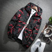 Men's Fashion Casual Camouflage Jacket with Hoodie