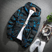 Men's Fashion Casual Camouflage Jacket with Hoodie