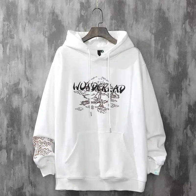 Men's Fleece Hoodie - Harajuku Style Streetwear Jacket