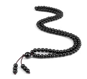 Men's Natural Stone Malachite 108 Beaded Necklace