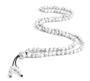 Men's Natural Stone Malachite 108 Beaded Necklace