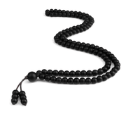 Men's Natural Stone Malachite 108 Beaded Necklace