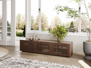 Mid Century Modern TV Stand Solid Wood Console 65 Inch TV