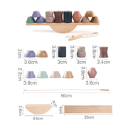 Montessori Wooden Animal Stacking Balance Toy