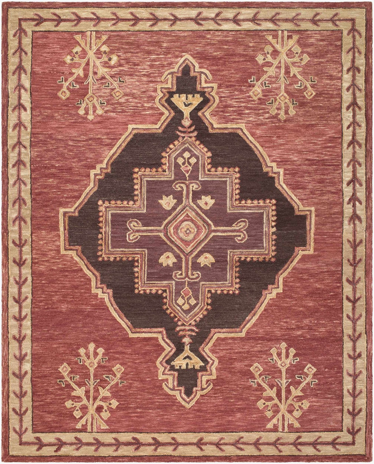 Mylahe Global Bohemian Handmade Area Rug