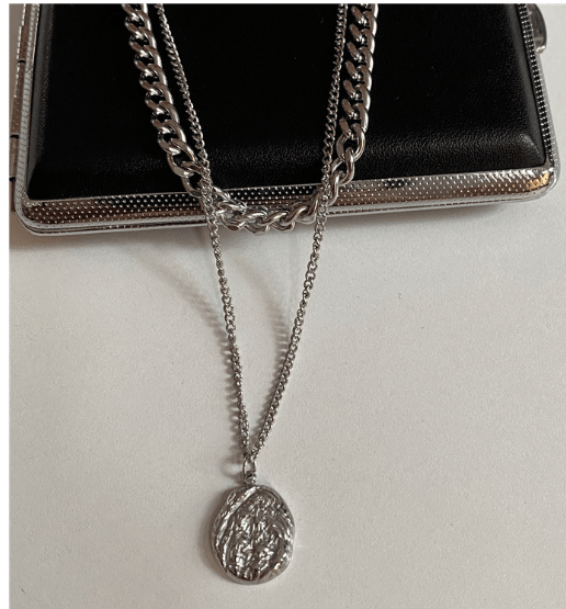 Mystic Ocean Hip Hop Necklace - Retro Gold Coin Pendant