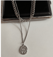 Mystic Ocean Hip Hop Necklace - Retro Gold Coin Pendant