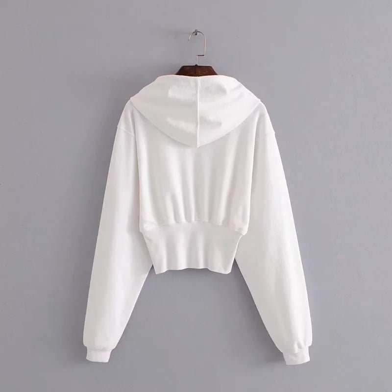 New Women's High-Waist Hoodie Sports Jacket Autumn Fashion