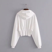 New Women's High-Waist Hoodie Sports Jacket Autumn Fashion
