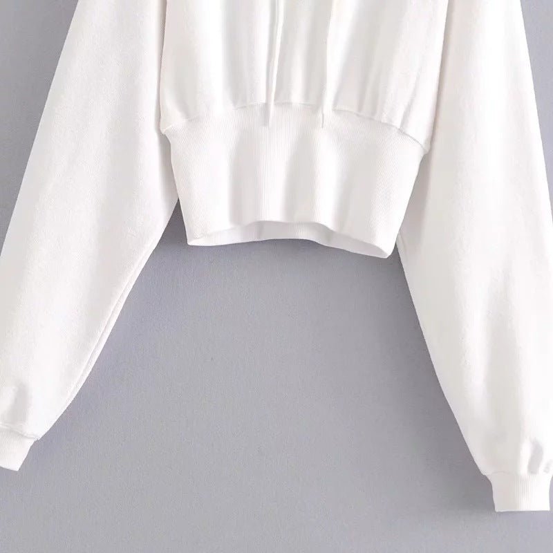 New Women's High-Waist Hoodie Sports Jacket Autumn Fashion