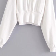 New Women's High-Waist Hoodie Sports Jacket Autumn Fashion