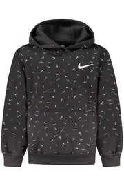 NIKE KIDS' BLACK ZIP-UP SWEATSHIRT