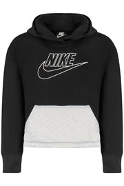 NIKE KIDS' BLACK ZIP-UP SWEATSHIRT