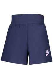 NIKE GIRLS' BLUE SHORTS