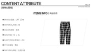 Nine-Point Pants, Plaid Pants, Harem Pants, Straight Pants