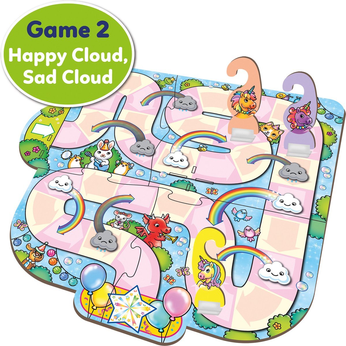 Orchard toys - unicorn fun game - 3 in 1 - couple and memory games - unicorn theme - from 4 years