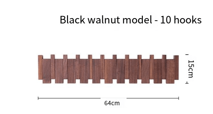 Piano-Key Wall Coat Rack
