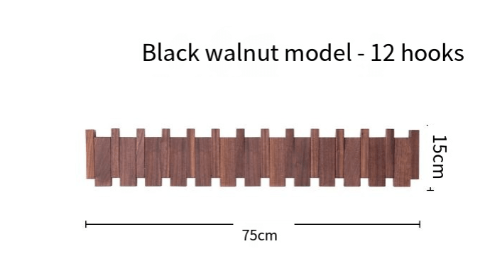 Piano-Key Wall Coat Rack