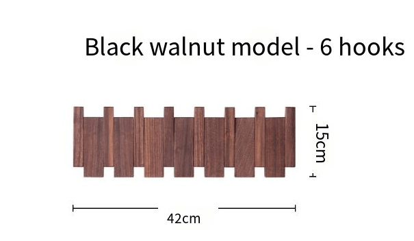 Piano-Key Wall Coat Rack