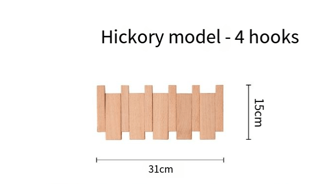 Piano-Key Wall Coat Rack