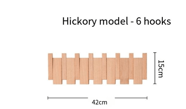 Piano-Key Wall Coat Rack