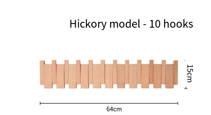 Piano-Key Wall Coat Rack