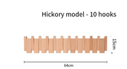 Piano-Key Wall Coat Rack