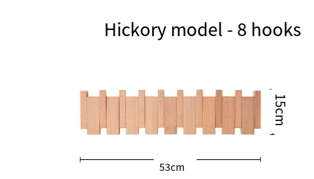 Piano-Key Wall Coat Rack