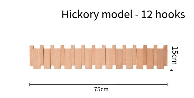 Piano-Key Wall Coat Rack