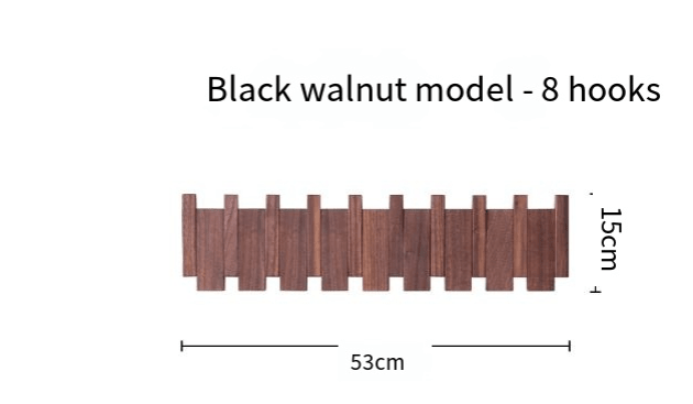 Piano-Key Wall Coat Rack