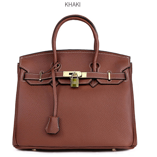 Platinum Bag in First Layer Cowhide for Women