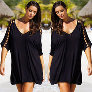 Plus Size Women's Loose Beach Dress Cover-Up Dress