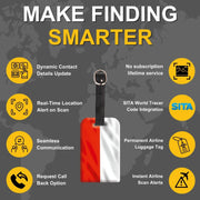 Smart Bag Security Tag -  Poland  Flag [Pack 2]