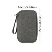 Portable Travel Data Cable Storage Bag for Electronics