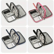 Portable Travel Data Cable Storage Bag for Electronics