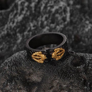 Retro Geometric Adjustable Ring