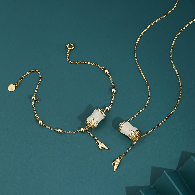 S925 Sterling Silver Natural Tianyuzhu Bracelet Necklace