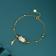 S925 Sterling Silver Natural Tianyuzhu Bracelet Necklace