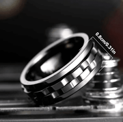 Stainless Steel Spinner Fidget Ring for Men