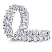 Sterling Silver High-Carbon Diamond Simulant Ring