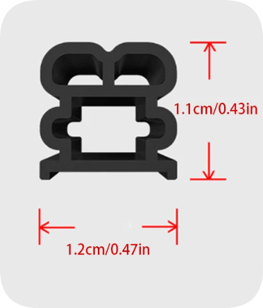 Thick Automotive Door Seal Strip For Noise Reduction