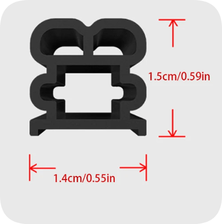 Thick Automotive Door Seal Strip For Noise Reduction