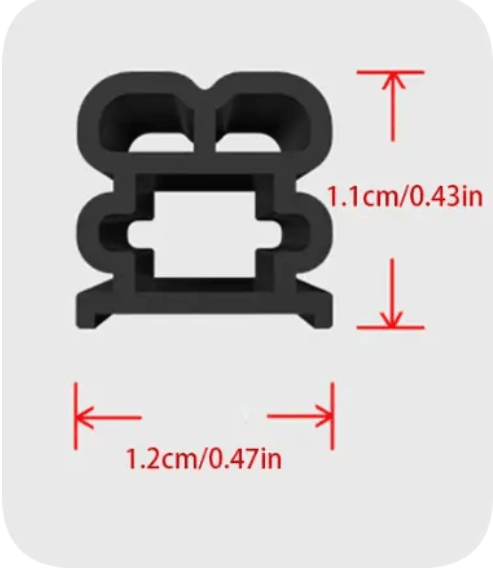 Thick Automotive Door Seal Strip For Noise Reduction