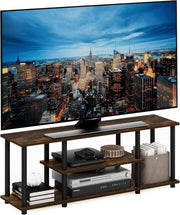 Three-Tier TV Stand Up To 50-Inch TV Tool-Free Assembly
